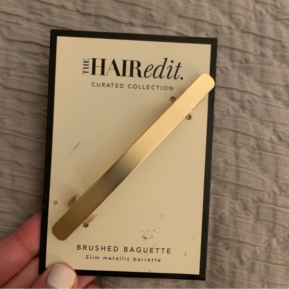 Brushed Gold Barrette